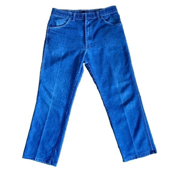 Wrangler Hero Jeans Men's Size 36x32 Blue Denim Stretch Fit Vintage - Picture 1 of 10